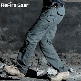 ReFire Gear M3 Waterdichte Tactische Militaire Broek Heren SWAT Speciale Leger Combat Cargo Broek Multi Pocket Rip-stop Katoenen Broek 240102