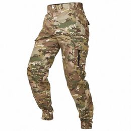 Pantalon militaire tactique pour hommes refire Gear multi-poches décontracté Camoue Jogger pantalon mâle imperméable pantalon Cargo de banlieue n11F #