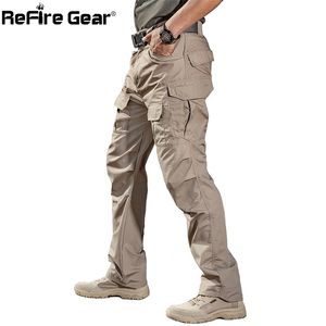 Refire Gear Tactical Cargo Pant Men Swat Solid Combat Army Military Broek Mannelijke Casual Herfst IX2 Katoen Veel Zakken 210715