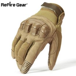 ReFire Gear Tactische Combat Legerhandschoenen Mannen Winter Volledige Vinger Paintball Fietswanten Shell Beschermen Knokkels Militaire Handschoenen 20242c