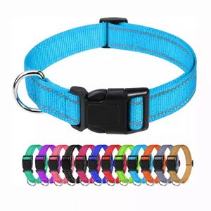 Reflecterende honden kragen kleurrijke fade proof designer riem voor groot met zacht neopreen gevoerde ademende nylon puppy kraag verstelbare huisdierbenodigdheden tt0130