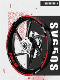 Autocollants réfléchissants de protection de bande d'anneau intérieur de moto, logos et décalcomanies de décoration de roue pour SUZUKI SV650S SV 650S2054891