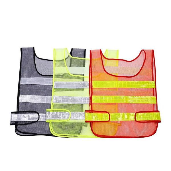 Fourniture de sécurité réfléchissante Vêtements de gros Gilet Gilets à grille creuse Avertissement haute visibilité Travail Construction Trafic Rre15213 Dro Dhx8R