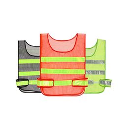 Chaleco reflectante de seguridad Ropa de seguridad reflectante de alta visibilidad Chalecos de rejilla hueca Advertencia Trabajo Construcción Tráfico Ropa de seguridad laboral 3 colores Q14