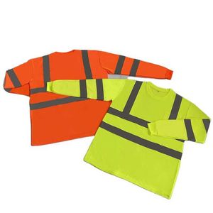 Camiseta reflectante La tela transpirable se puede personalizarCamisa de seguridad POLO puede imprimir la camisa de construcción