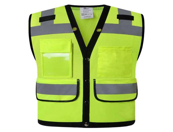 Chaleco reflectante Hi Vis Mesh Seguridad Vest Reflectante Survieria Jackita de chaleco amarillo Alta visibilidad de trabajo Wear4152641