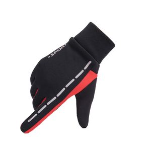 Reflecterende Winter Warm Winddicht Motorfiets Waterdichte Antislip Skiën Thermische Touch Screen Handschoenen - Red XL