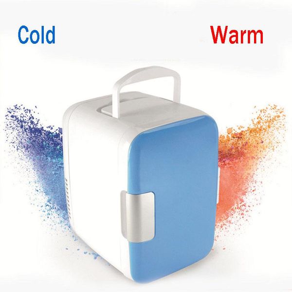 Réfrigérateur 12 V 220 V Mini réfrigérateur de voiture portable réfrigérateur domestique voyage refroidisseur automatique congélateur plus chaud boîte de refroidissement double usage bureau 4L