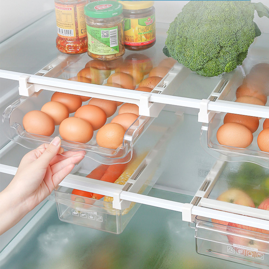  Buzdolabı Yumurta Saklama Kutusu Plastik Gıda Depolama Konteyner Çekmece Çekmece Tutucu Mutfak Buzdolabı Taze Tutucu Organizatör Raf