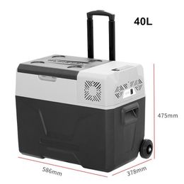 Koelkast Mini-autokoelkast Koelkast Vriezer 12V/24V DC 110240V AC Draagbare koeler 20L50L voor kamperen Picknick Varen Caravan Bar