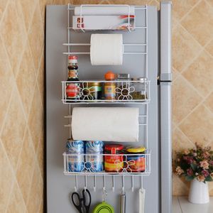 Koelkast rack zijplank zijwandhouder multifunctionele keuken organizer huishoudelijke multi-layer koelkast opslag houders Y200429