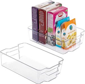 Caja de almacenamiento para refrigerador, contenedores para refrigerador, cesta de almacenamiento apilable, contenedores organizadores para refrigerador, congelador, despensa, juego de cocina HKD230812