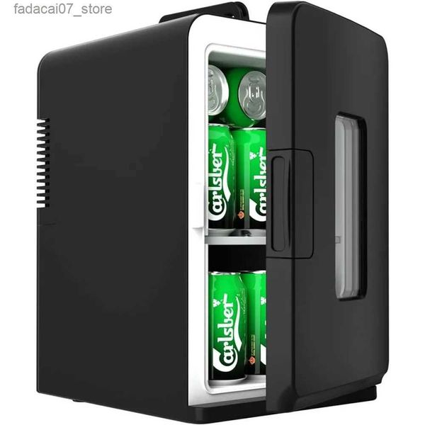 Réfrigérateurs Congélateurs 15 litres/21 canettes chambre mini réfrigérateur 110 V AC/12 V DC portable crème de soin refroidisseur thermoélectrique Q240327