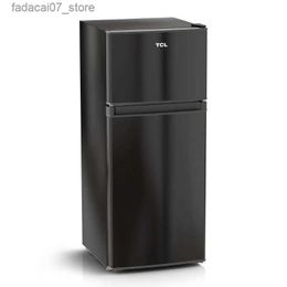 Réfrigérateurs Congélateurs 4,5 pieds cubes de réfrigérant à double porte - réfrigérant noir MR453B réfrigérant domestique ficos para casa mini réfrigérant de pièce Q240326