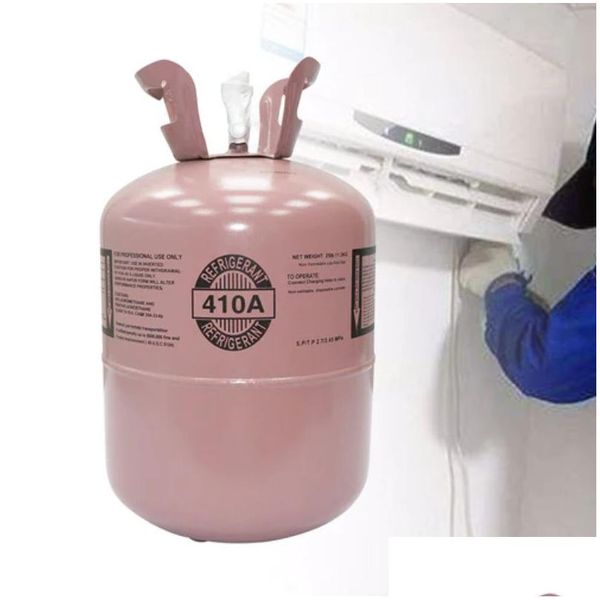 Réfrigérateurs Congélateurs Emballage de cylindre en acier au fréon R410A Réfrigérant de réservoir de 25 lb pour climatiseurs Livraison directe Maison Jardin A Dhecz