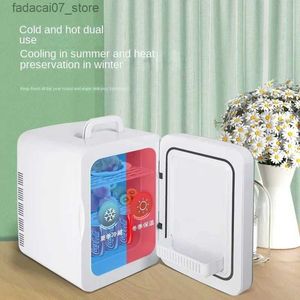 Réfrigérateurs Congélateurs Réfrigérants portables mini réfrigérants réfrigérants à double usage pour voitures et maisons boîtes de protection cosmétiques Q240327