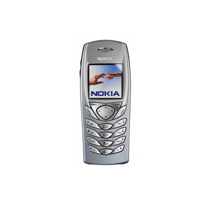 Renoverade mobiltelefoner Nokia 6100 2G för Student Old Man Classsic Nostalgia Gifts Unlocked Phone with Reatil Box