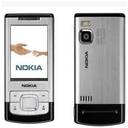 Gerenoveerde mobiele telefoons Nokia 6500S GSM 2G Dual Sim Slide Cover voor oudere studentenmobiel