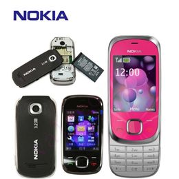 Mobiele telefoons Nokia 7230 3G WCDMA Slide Phone Muziek Meertalige klassieke telefoon met doos