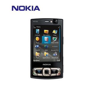 Téléphones portables remis à neuf Nokia N95 8G mémoire coulissante téléphone Wifi musique multilingue avec boîte pour étudiants personnes âgées