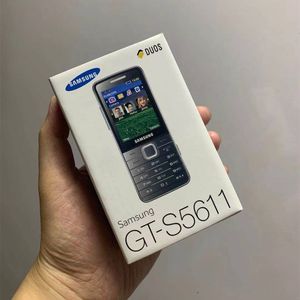 Téléphones portables remis à neuf Samsung S5611 S5610 GSM 2G pour étudiant vieil homme classique nostalgie téléphone débloqué avec boîte Reatil