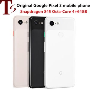 Gerenoveerd Google Pixel 3 Octa Core 5,5 inch Single SIM 4G LTE Telefoons 4 GB RAM 64 GB ROM 12MP Camera Android Origineel ontgrendelde smartphone 8pcs