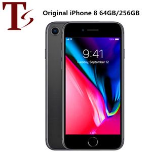 Remis à neuf d'origine Apple iPhone 8 4,7 pouces d'empreintes digitales iOS A11 Hexa Core 2 Go de RAM 64/256 Go de ROM 12MP débloqué 4G LTE téléphone mobile 6PCS