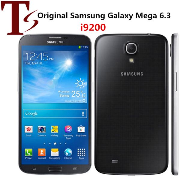 Remis à neuf d'origine Samsung Galaxy Mega 6.3 i9200 6.3 'Dual Core 1.5GB RAM 16GB ROM 8MP 3G débloqué Smart Mobile Phone