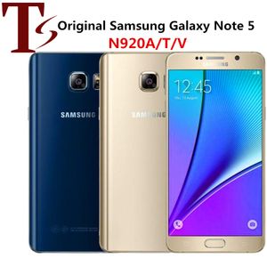 Samsung Galaxy Note 5 d'origine reconditionné N9200 N920A N920V N920T N920P 5,7 pouces Octa Core 4 Go de RAM 32 Go de ROM 4G LTE Téléphone 1pc