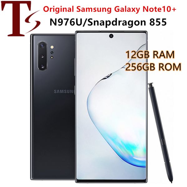 Renovado original Samsung Galaxy nota10+ nota10 más 5G N976U 256/512GB ROM 12GB RAM RAM OCTA Core 6.8 