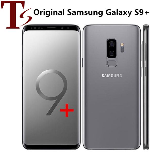 Remis à neuf d'origine Samsung Galaxy S9 Plus G965F G965U 6,2 pouces Octa Core 6 Go de RAM 64 Go de ROM Amoled débloqué 4G LTE Smart Phone 6pcs