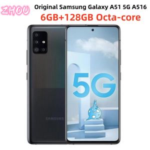 Gerenoveerde Samsung Galaxy A51 5G A516 6,5 inch 128GB ROM 4G LTE mobiele telefoon Octa-core smartphone 1 Sim