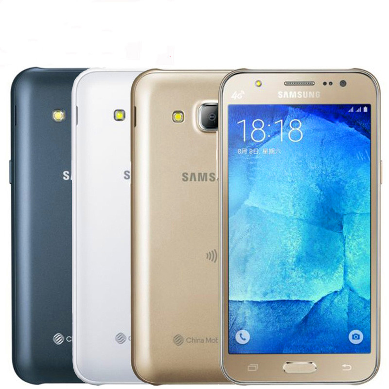 هاتف محمول Samsung Galaxy J5 J500F مجدد غير مقفول رباعي النواة 1.5 جيجابايت وذاكرة وصول عشوائي 8 جيجابايت وذاكرة قراءة فقط 13.0 ميجابكسل وبطاقة SIM مزدوجة بتقنية البلوتوث