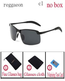 Reggaeon Classics merkontwerper gepolariseerde mannen modieuze zonnebrillen mannelijk drijvende randloze zonnesalasen voor vrouwen UV400 brillen 5436968