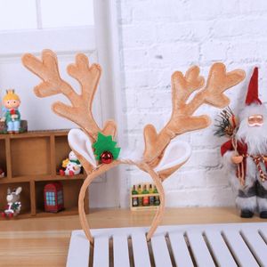 Décorations de Noël Bandeau de renne Cornes Bois Oreilles de cerf Accessoires pour cheveux pour adultes