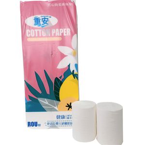 Versterkte houten pulp toiletpapier huis badkamer toilet toilet papieren handdoek tissue roll