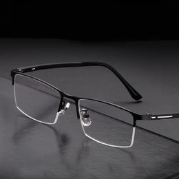 Rela 9916 Legering Brilmontuur Mannen Recept Brillen Vintage Vierkante Bril Bijziendheid Monturen Brillen 240313