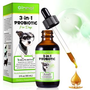 Relaxantia 60ML 3 IN 1 PROBIOTIC Pre-probiotica met enzymen ONDERSTEUNT DE GEZONDHEID VAN DE SPIJSVERTERING BIEDT GOEDE BACTERIËN voor alle honden