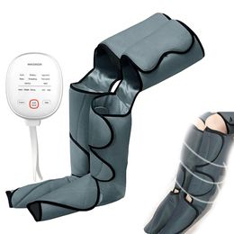 Masajeador de piernas de compresión de aire 360, presión de aire caliente, pie de pantorrilla, promueve la circulación sanguínea, dispositivo de masaje de relajación muscular