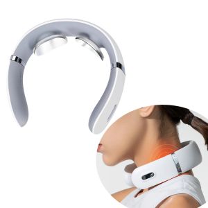 Ontspanning Elektrische rug Smart Neck Massager Schouder Body Massager Lage frequentie Verwarming Therapie Puls Pijnbestrijding Hulpmiddel Gezondheidszorg