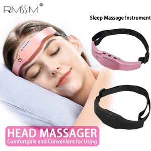 Ontspanning Elektrische hoofdmassage Slaapmonitor Migraine Relief Massager Slapeloosheid Therapie Stress loslaten Slaaptherapie-apparaat Slapen Di