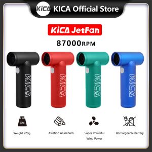 Ontspanning Kica Jetfan Elektrische luchtblazer Mini Turbo ventilator Portable gecomprimeerde luchtdoek stofzuiger voor computer -pc -auto -toetsenbordcamera