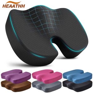 Coussins de siège de chaise de bureau de relaxation, coussins de coccyx en mousse à mémoire de forme pour douleurs sciatiques du coccyx, soulagement des douleurs de dos à la taille, coussin de siège de voiture