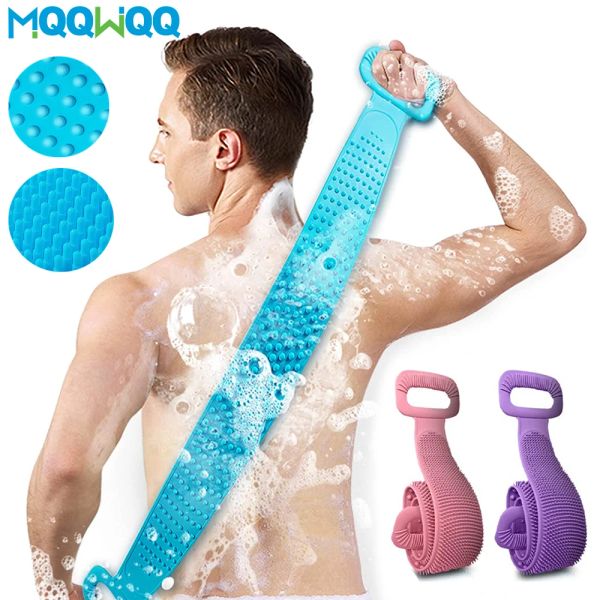 Relaxation Silicone Back éproigneur Soft Loofah Baignoire serviette de bain Courte de bain Corps exfoliante Massage pour la douche Corps Nettoyage Souclure de douche de salle de bain