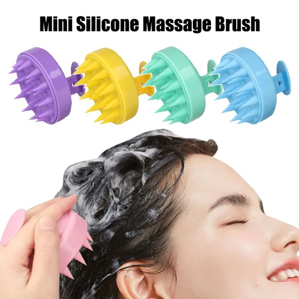 Relaxation en silicone shampooing brosse tête de radis massage peigne peigne lavage de peigne de peigne massage massage brosse de bain baignoire bosselle salon outil de coiffure