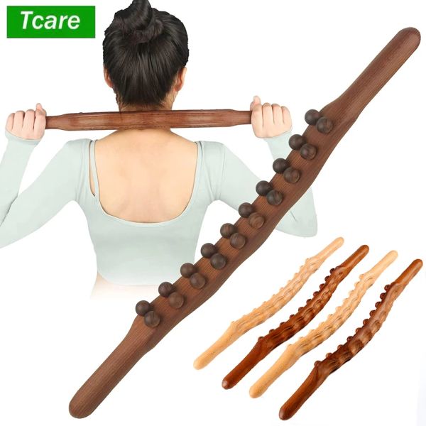 Relaxation tcare Wood Therapy Massage Tools Wood Massage Tools Massage Massage Rouleau en bois Gua Sha Masseur de drainage lymphatique pour la mise en forme du corps