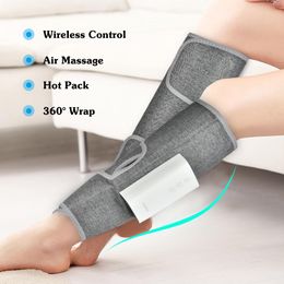 Relaxation masseur de jambe sans fil Compression d'air Massage de Compression de jambe Rechargeable enveloppement complet varices physiothérapie jambe