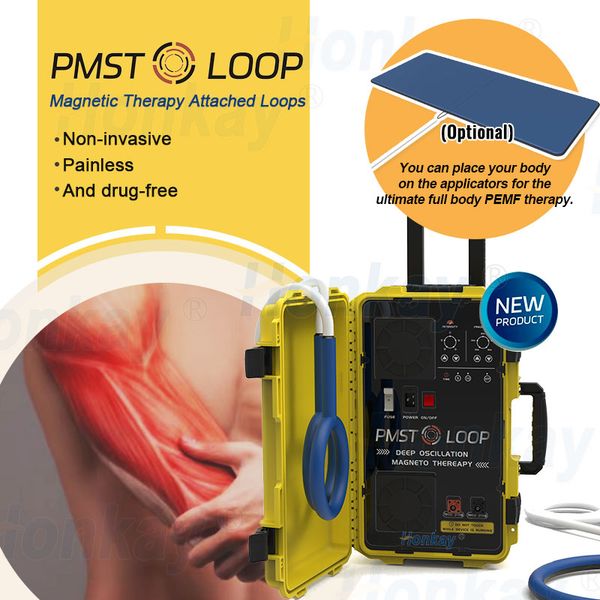 Terapia PEMF de pulso magnético relajante Physiomagneto PMST Loop para aliviar el dolor Máquina de rehabilitación corporal con estera de masaje de cuerpo completo opcional