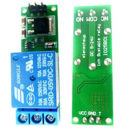 Module de relais PCF * 6-24V G5AA Flip-Flop Relay Relay Bistable Auto-verblorage à faible impulsion Trigger 1 Channel Relaying Module