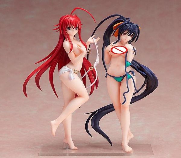 Lanzamiento de la escuela secundaria DXD Rias Gremory Akeno Himejima Swimsuit PVC Figura de acción anime Sexy Girl Model Toys Gift3672559